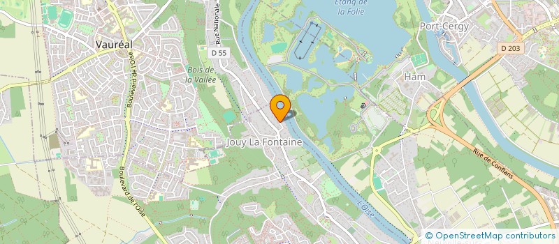 localisation de l'entreprise MADAME ISABELLE BOMBARON  JOUY-LE-MOUTIER