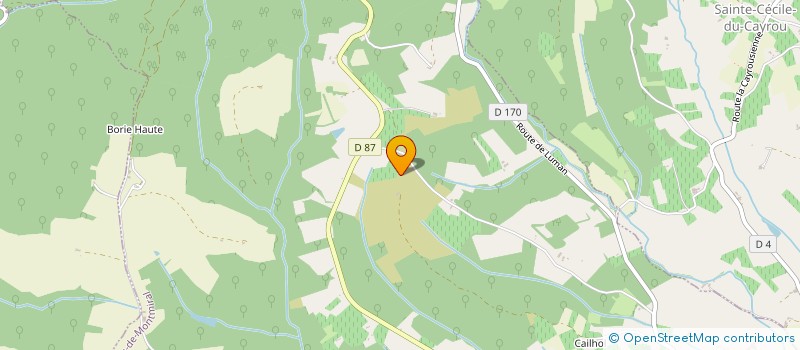 localisation de l'entreprise MADAME ISABELLE BONAUD à SAINT-BEAUZILE