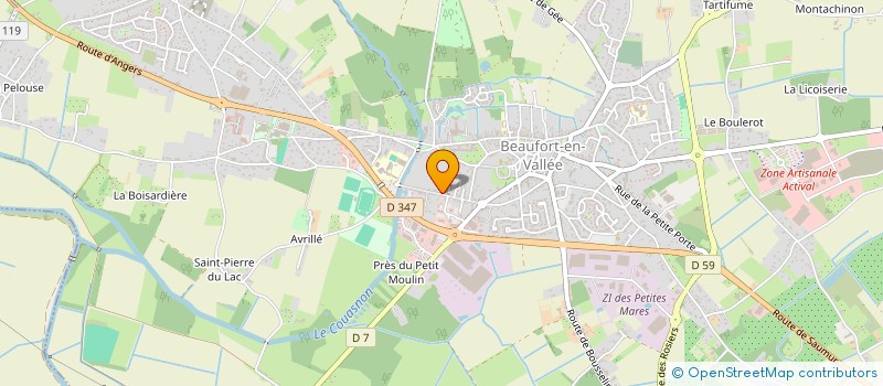 localisation de l'entreprise MADAME ISABELLE BONDU  BRISSAC LOIRE AUBANCE