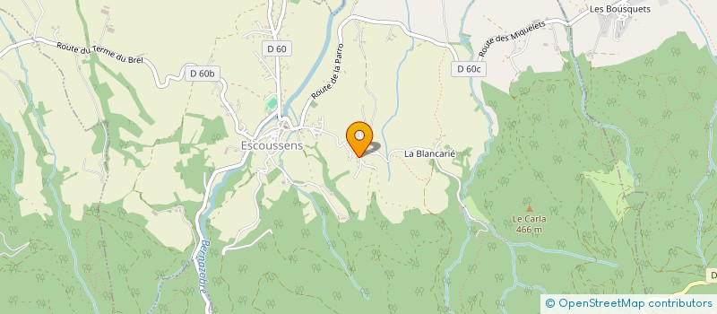 localisation de l'entreprise MADAME ISABELLE BONHOURE  ESCOUSSENS