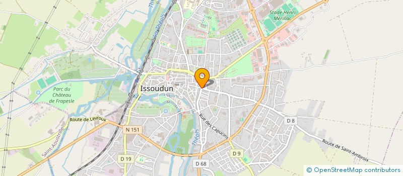 localisation de l'entreprise MADAME ISABELLE BONIN à ISSOUDUN