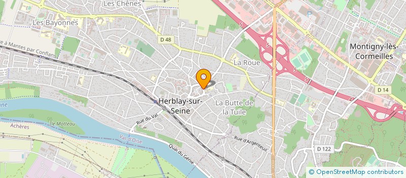 localisation de l'entreprise MADAME ISABELLE BONNARD à HERBLAY-SUR-SEINE