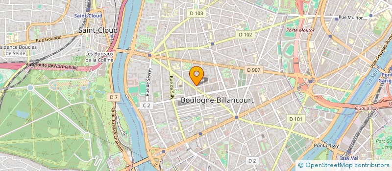 localisation de l'entreprise MADAME ISABELLE BONNARD à BOULOGNE-BILLANCOURT