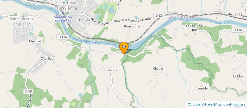 localisation de l'entreprise MADAME ISABELLE BONNET  SAINT-MARTIN-DE-JUSSAC