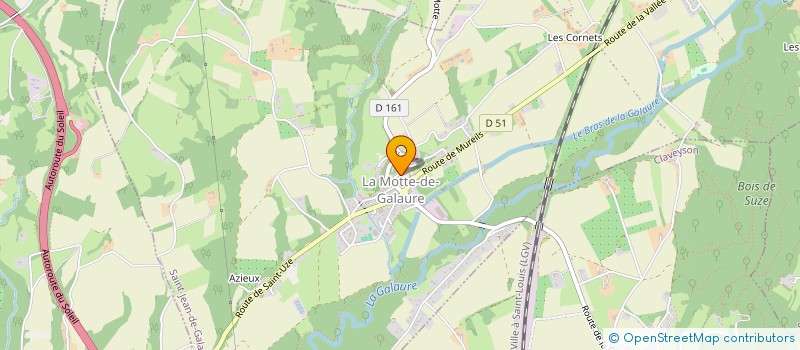 localisation de l'entreprise MADAME ISABELLE BONURA  SAINT-JEAN-DE-GALAURE