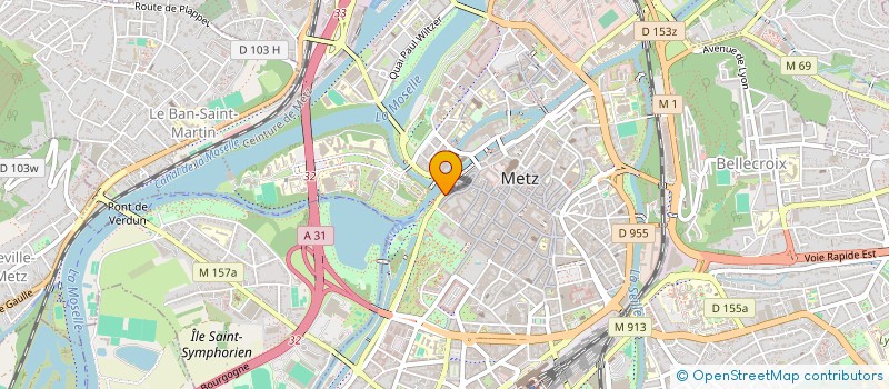 localisation de l'entreprise MADAME ISABELLE BONZON à METZ