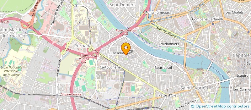 localisation de l'entreprise MADAME ISABELLE BORDENEUVE à TOULOUSE