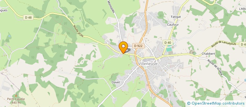 localisation de l'entreprise MADAME ISABELLE BOREL  VILLENEUVE