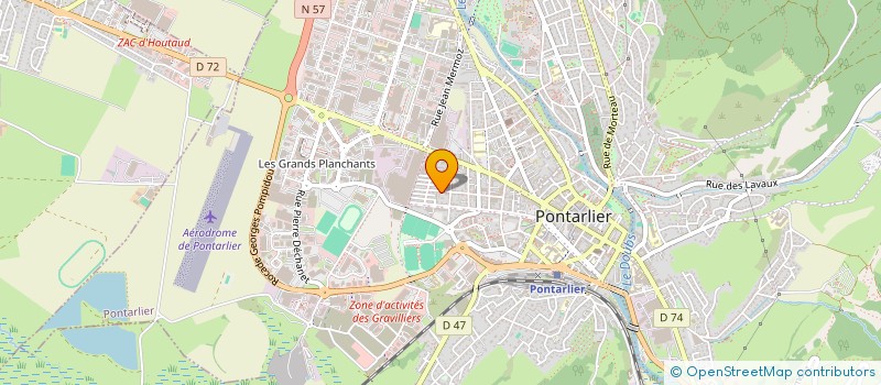 localisation de l'entreprise MADAME ISABELLE BORGES  PONTARLIER