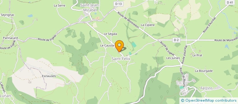 localisation de l'entreprise MADAME ISABELLE BOSCUS  SAINT-FELIX