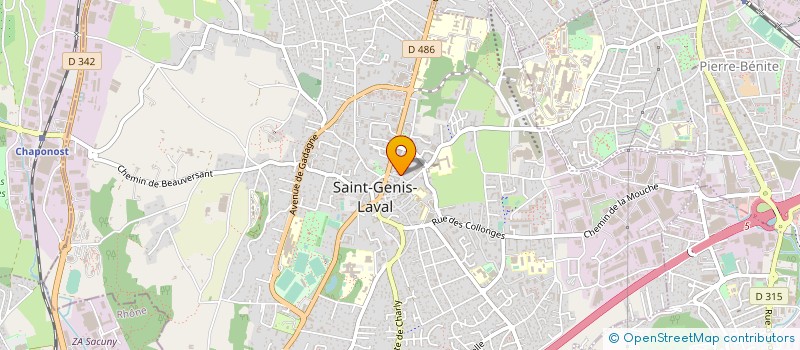 localisation de l'entreprise MADAME ISABELLE BOST  SAINT-GENIS-LAVAL