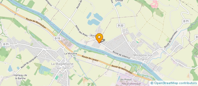 localisation de l'entreprise MADAME ISABELLE BOTELLA  MIREPOIX-SUR-TARN