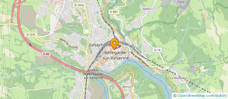 localisation de l'entreprise MADAME ISABELLE BOUDARD  VALSERHONE