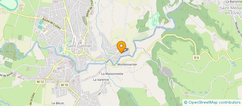 localisation de l'entreprise MADAME ISABELLE BOUDRAS  SAINT-GALMIER