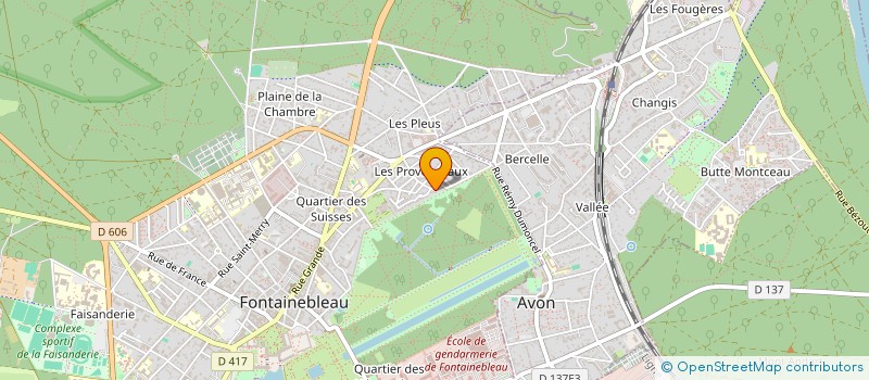 localisation de l'entreprise MADAME ISABELLE BOUE  FONTAINEBLEAU