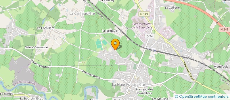 localisation de l'entreprise MADAME ISABELLE BOULAIN  LA HAIE-FOUASSIERE