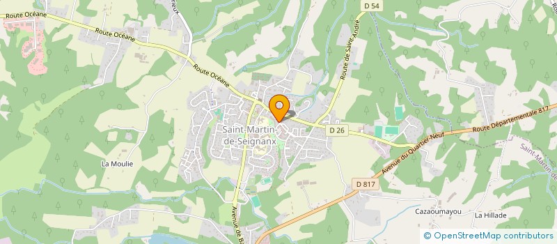 localisation de l'entreprise MADAME ISABELLE BOULLAND  SAINT-MARTIN-DE-SEIGNANX