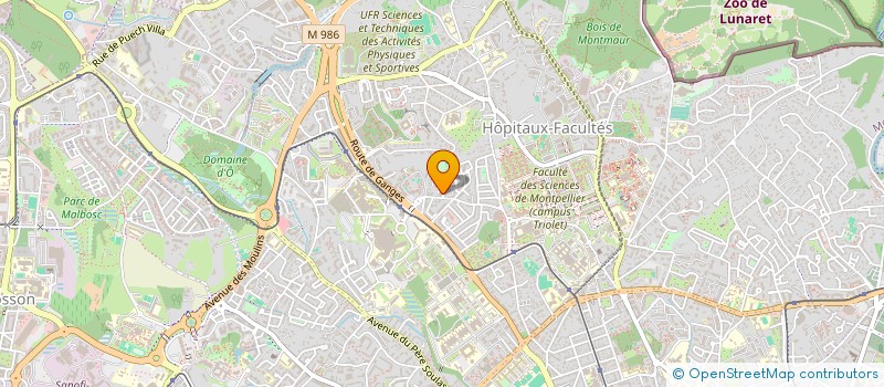 localisation de l'entreprise MADAME ISABELLE BOULLETIN à MONTPELLIER