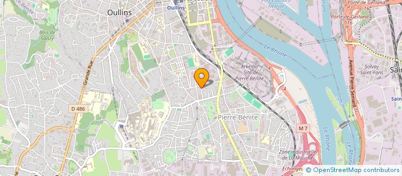 localisation de l'entreprise MADAME ISABELLE BOUNOUA  OULLINS-PIERRE-BENITE