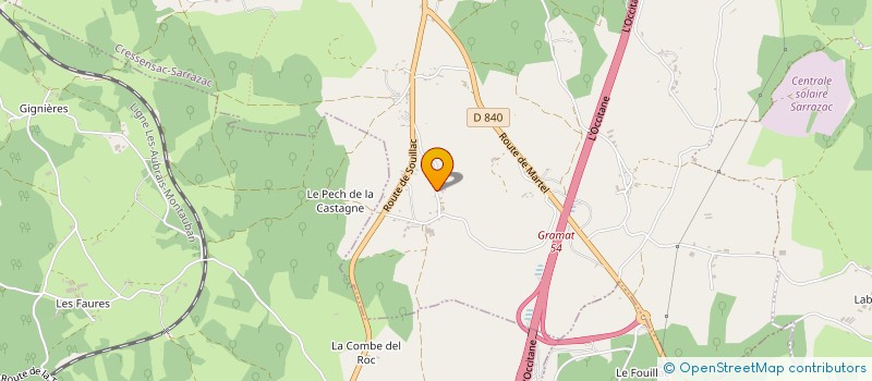 localisation de l'entreprise MADAME ISABELLE BOURBON à CRESSENSAC-SARRAZAC