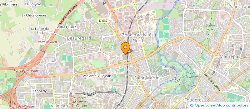localisation de l'entreprise MADAME ISABELLE BOURCIER  RENNES