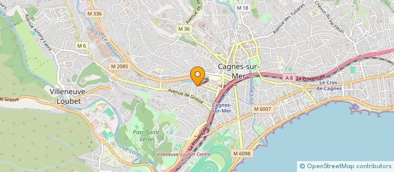 localisation de l'entreprise MADAME ISABELLE BOURCIER à CAGNES-SUR-MER