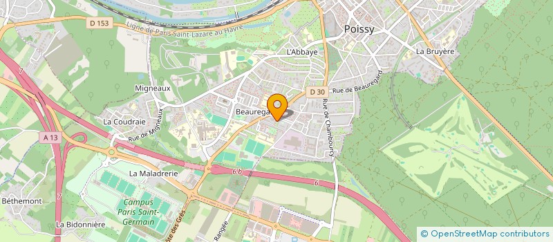 localisation de l'entreprise MADAME ISABELLE BOURDAS  POISSY