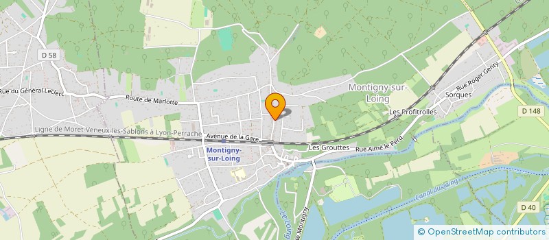 localisation de l'entreprise MADAME ISABELLE BOURDIN  MONTIGNY-SUR-LOING