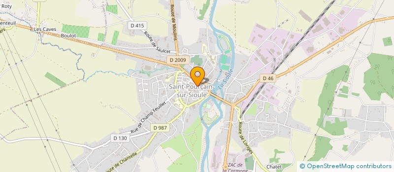 localisation de l'entreprise MADAME ISABELLE BOURET à SAINT-POURCAIN-SUR-SIOULE