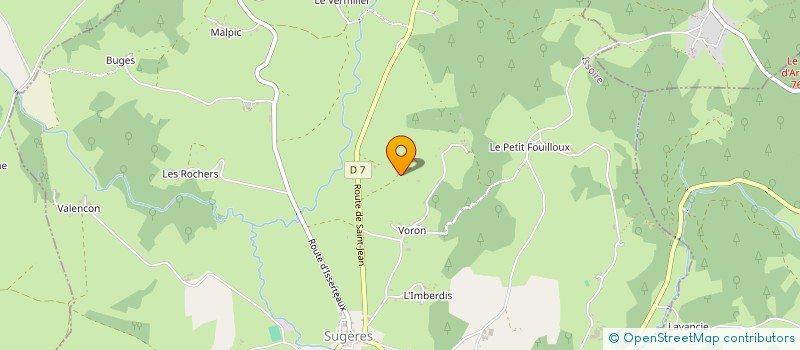 localisation de l'entreprise MADAME ISABELLE BOURGAIN  SUGERES