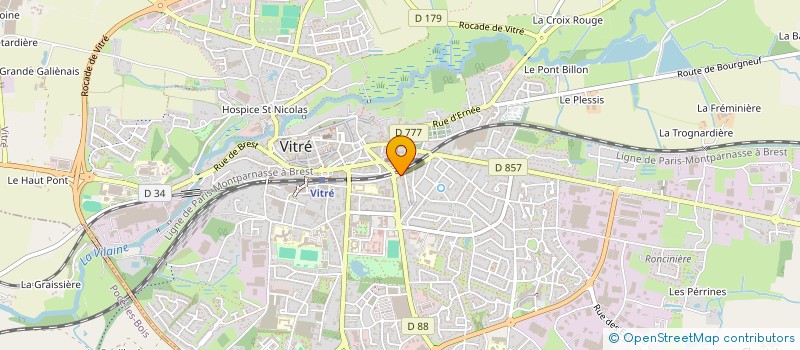 localisation de l'entreprise MADAME ISABELLE BOURGEAIS  VITRE