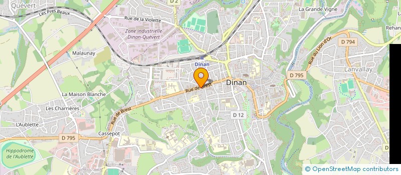 localisation de l'entreprise MADAME ISABELLE BOURGEAULT  DINAN