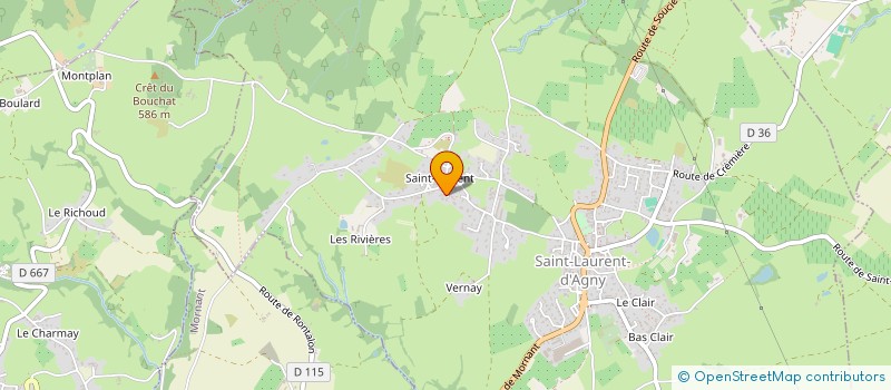 localisation de l'entreprise MADAME ISABELLE BOURGEOIS  SAINT-LAURENT-D'AGNY