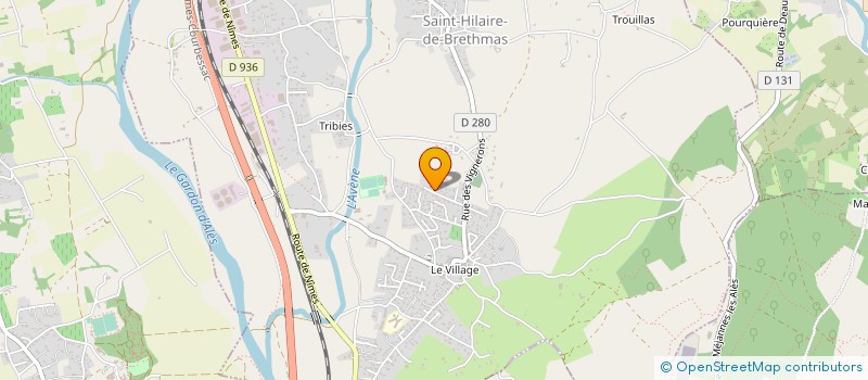 localisation de l'entreprise MADAME ISABELLE BOURGEOIS  SAINT-HILAIRE-DE-BRETHMAS