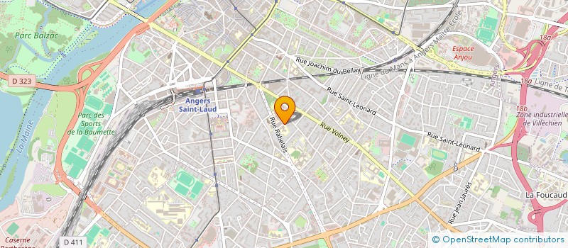 localisation de l'entreprise MADAME ISABELLE BOURIC à ANGERS