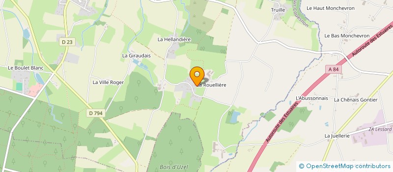 localisation de l'entreprise MADAME ISABELLE BOURLAND  MEZIERES-SUR-COUESNON