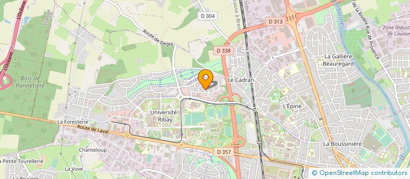 localisation de l'entreprise MADAME ISABELLE BOURNEUF  LE MANS