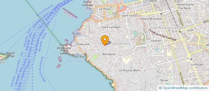 localisation de l'entreprise MADAME ISABELLE BOURRE  MARSEILLE