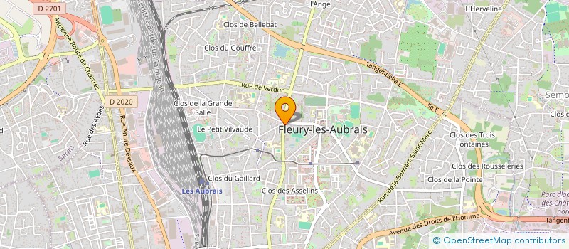 localisation de l'entreprise MADAME ISABELLE BOURREE à FLEURY-LES-AUBRAIS
