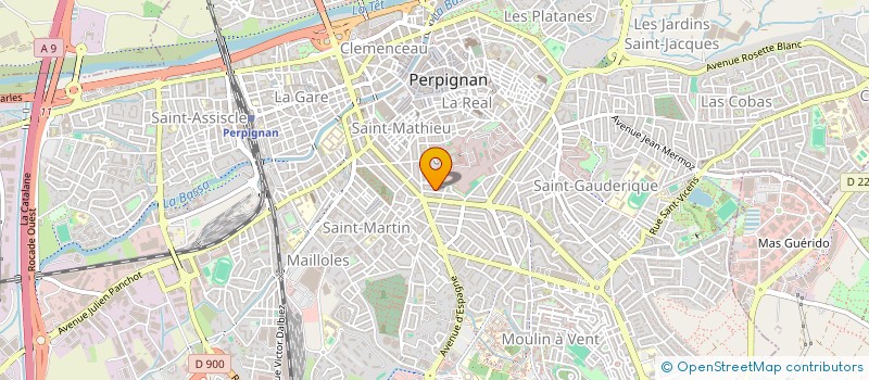 localisation de l'entreprise MADAME ISABELLE BOUSQUET  PERPIGNAN