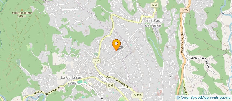 localisation de l'entreprise MADAME ISABELLE BOUTBOUL à LA COLLE-SUR-LOUP