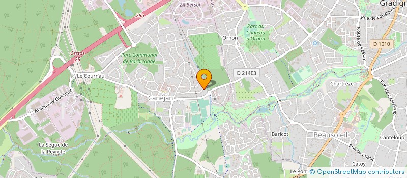 localisation de l'entreprise MADAME ISABELLE BOUTEFEU  CANEJAN