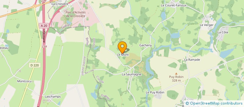 localisation de l'entreprise MADAME ISABELLE BOUTET à SAINT-MAURICE-LA-SOUTERRAINE