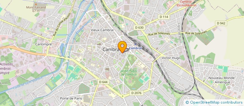 localisation de l'entreprise MADAME ISABELLE BOUTHEMY à CAMBRAI