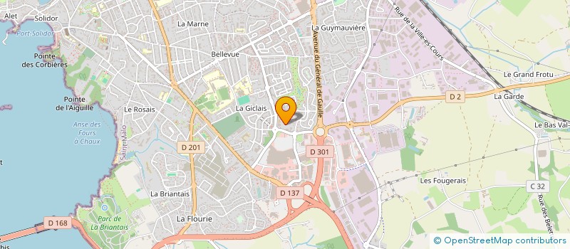 localisation de l'entreprise MADAME ISABELLE BOUTIER  SAINT-MALO