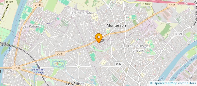 localisation de l'entreprise MADAME ISABELLE BOUVET  CHATOU