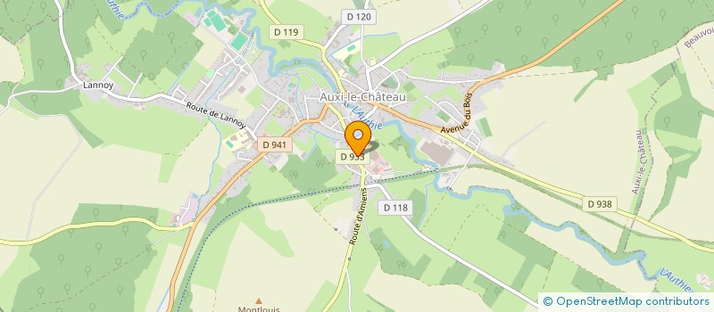 localisation de l'entreprise MADAME ISABELLE BOUVET  AUXI-LE-CHATEAU