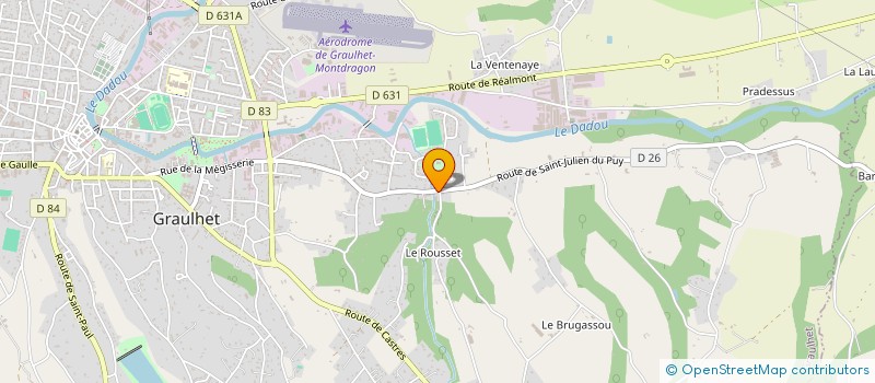 localisation de l'entreprise MADAME ISABELLE BOUVIER  GRAULHET