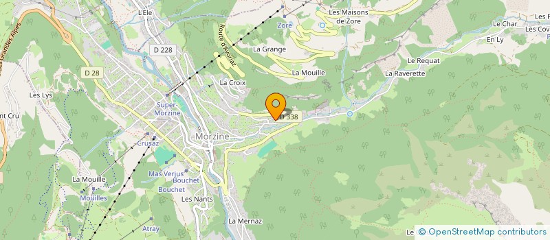 localisation de l'entreprise MADAME ISABELLE BOUVIER  MORZINE