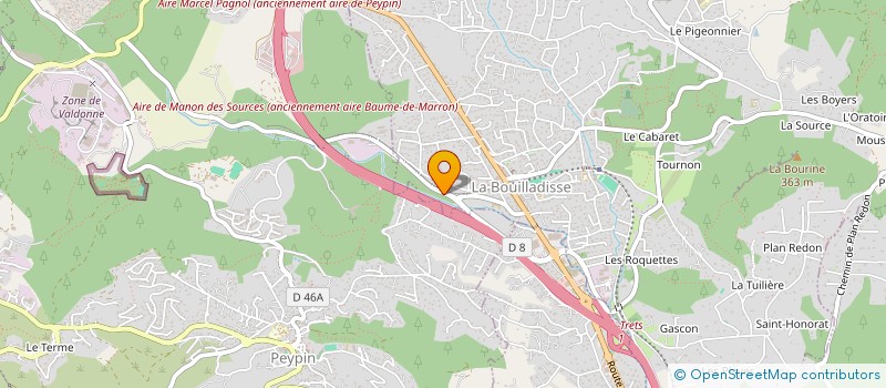 localisation de l'entreprise MADAME ISABELLE BOYER  LA BOUILLADISSE